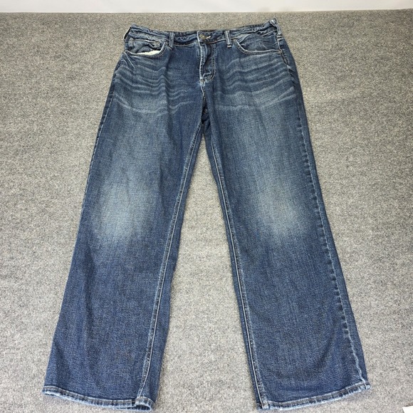 Silver Jeans Mens Size 33x30* Blue Denim Grayson Straight Leg Stretch - Picture 5 of 7